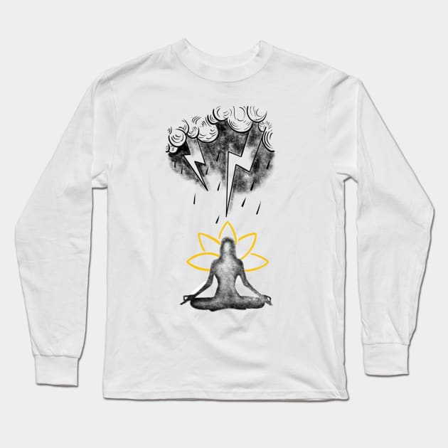 Combating storms creating norms Long Sleeve T-Shirt by nancyartwork